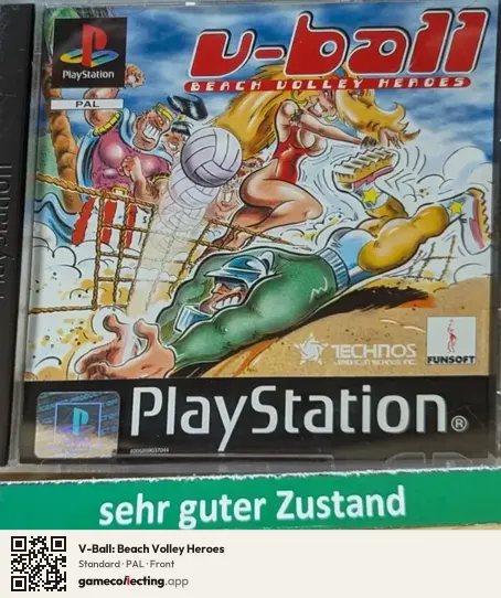 V-Ball: Beach Volley Heroes PlayStation, PAL box front