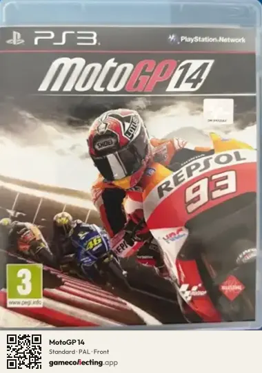 MotoGP 14 PlayStation 3, PAL box front