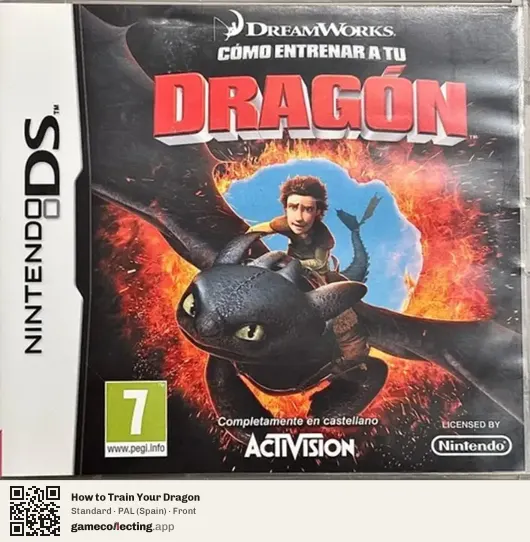 How to Train Your Dragon Nintendo DS, Spain box front