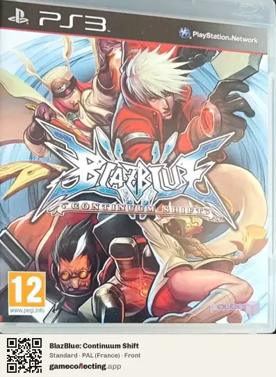 BlazBlue: Continuum Shift PlayStation 3, France box front