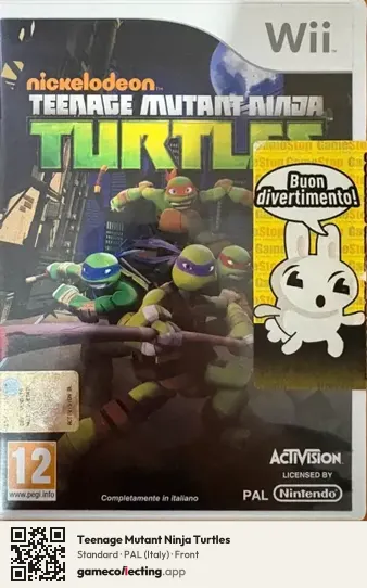 Teenage Mutant Ninja Turtles Nintendo Wii, Italy box front