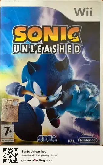 Sonic Unleashed Nintendo Wii, Italy box front