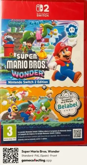 Super Mario Bros. Wonder Nintendo Switch 2, Spain box front