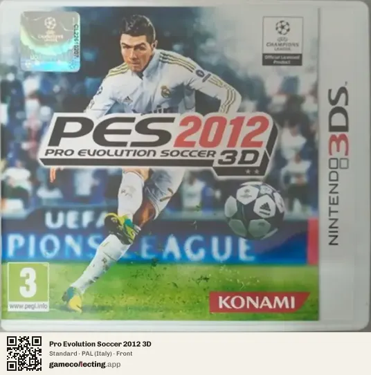 Pro Evolution Soccer 2012 3D Nintendo 3DS, Italy box front