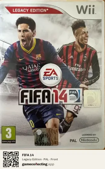 FIFA 14 Nintendo Wii, PAL box front