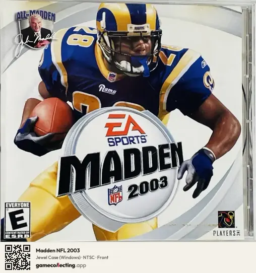 Madden NFL 2003 Computer, NTSC box front