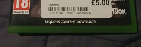 Call of Duty: WWII, the PEGI square on its front