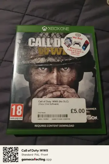 Call of Duty: WWII Xbox One, PAL box front