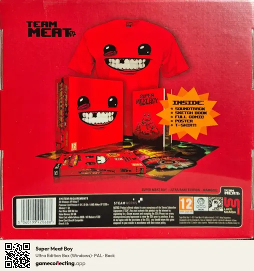 Super Meat Boy Computer, PAL box back