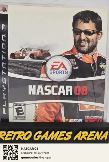 NASCAR 08 PlayStation 3, NTSC box front