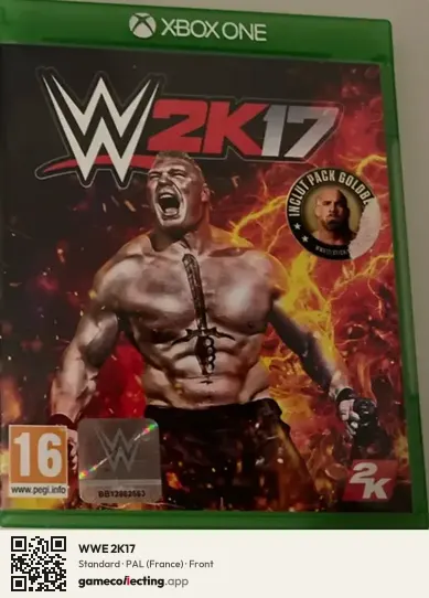 WWE 2K17 Xbox One, France box front
