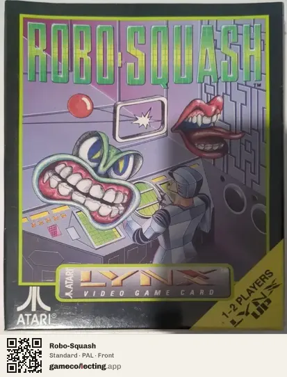 Robo-Squash Atari Lynx, PAL box front