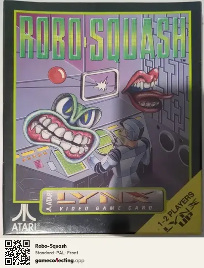 Robo-Squash Atari Lynx, PAL box front