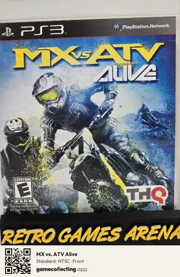 MX vs. ATV Alive PlayStation 3, NTSC box front