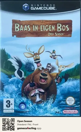 Open Season Nintendo GameCube, PAL box front