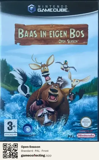 Open Season Nintendo GameCube, PAL box front