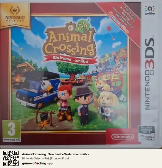 Animal Crossing: New Leaf - Welcome amiibo Nintendo 3DS, France box front