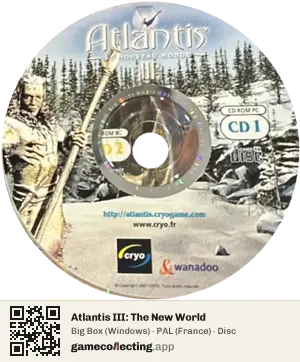 Atlantis III: The New World Computer, PAL disc