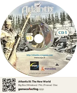 Atlantis III: The New World Computer, PAL disc