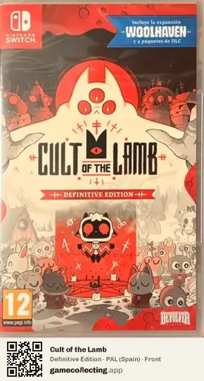 Cult of the Lamb Nintendo Switch, Spain box front