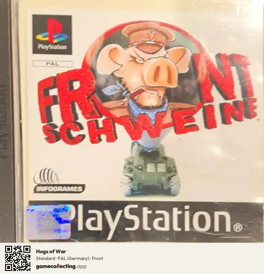 Hogs of War PlayStation, Germany box front