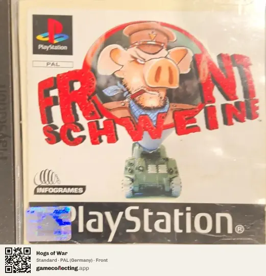 Hogs of War PlayStation, Germany box front