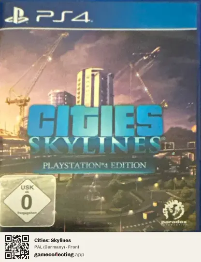 Cities: Skylines PlayStation 4, Germany box front