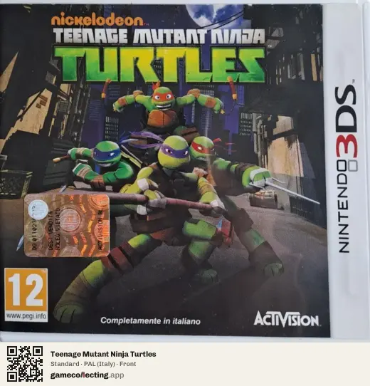 Teenage Mutant Ninja Turtles Nintendo 3DS, Italy box front