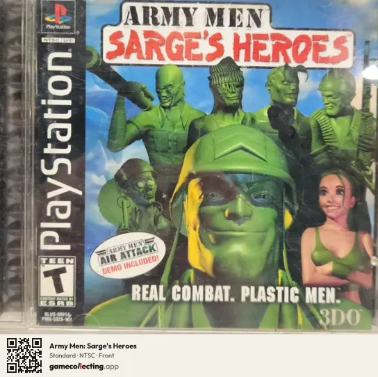 Army Men: Sarge's Heroes PlayStation, NTSC box front