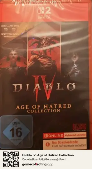 Diablo IV: Age of Hatred Collection Nintendo Switch 2, Germany box front