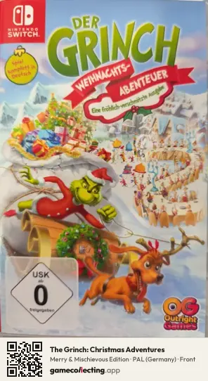 The Grinch: Christmas Adventures Nintendo Switch, Germany box front