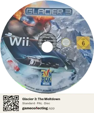 Glacier 3: The Meltdown Nintendo Wii, PAL disc