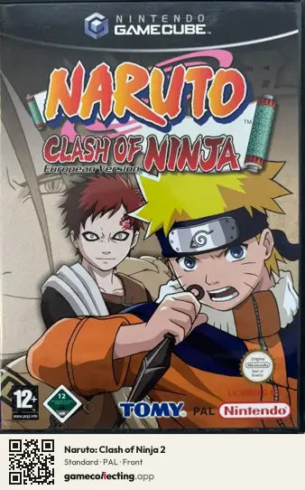 Naruto: Clash of Ninja 2 Nintendo GameCube, PAL box front