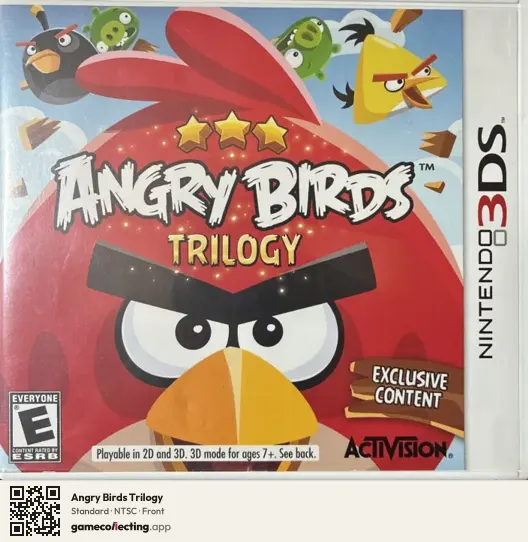 Angry Birds Trilogy Nintendo 3DS, NTSC box front