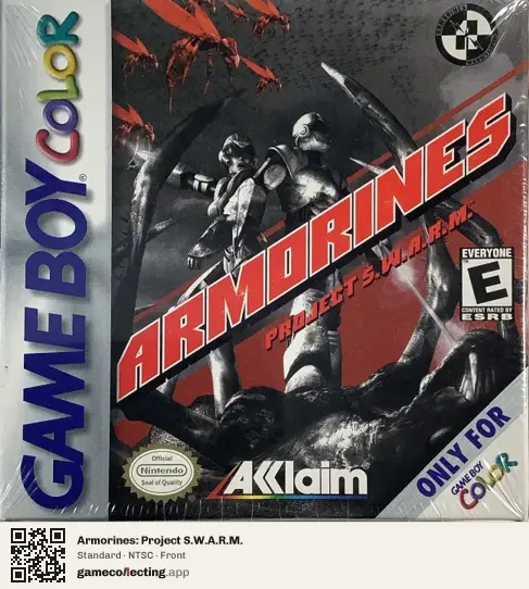 Armorines: Project S.W.A.R.M. Game Boy Color, NTSC box front