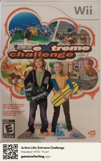 Active Life: Extreme Challenge Nintendo Wii, NTSC box front