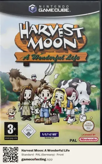 Harvest Moon: A Wonderful Life Nintendo GameCube, Germany box front