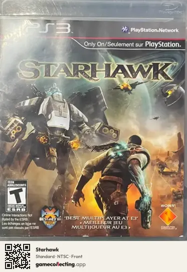 Starhawk PlayStation 3, NTSC box front