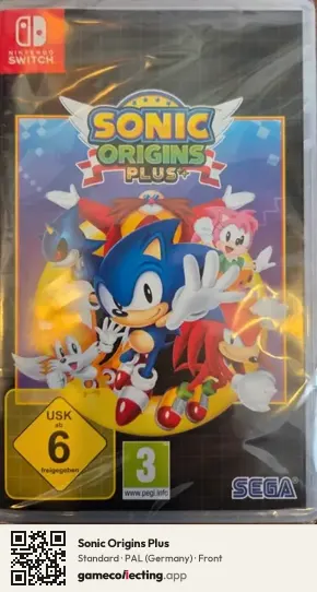 Sonic Origins Plus Nintendo Switch, Germany box front