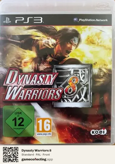 Dynasty Warriors 8 PlayStation 3, PAL box front
