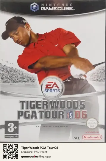 Tiger Woods PGA Tour 06 Nintendo GameCube, PAL box front