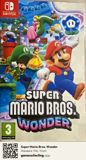 Super Mario Bros. Wonder Nintendo Switch, PAL box front
