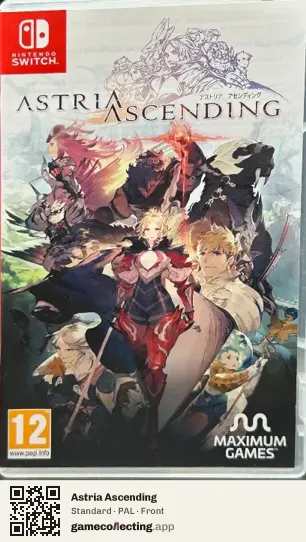 Astria Ascending Nintendo Switch, PAL box front