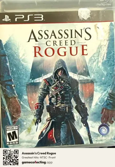 Assassin's Creed Rogue PlayStation 3, NTSC box front