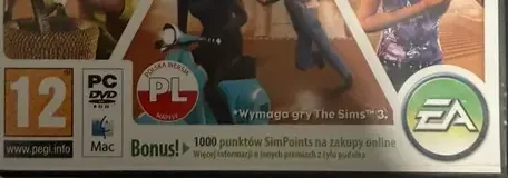 The Sims 3: World Adventures, the PEGI square on its front