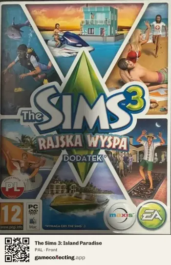 The Sims 3: Island Paradise Computer, PAL box front
