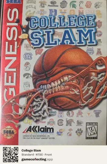 College Slam Sega Mega Drive / Genesis, NTSC box front