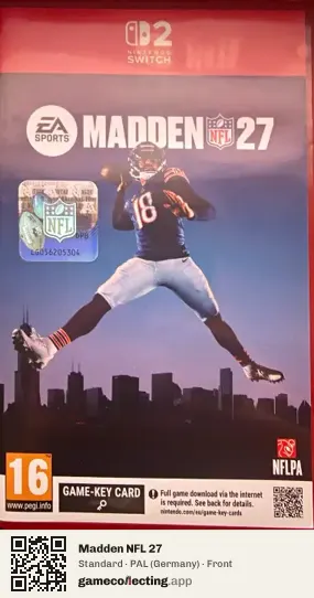 Madden NFL 27 Nintendo Switch 2, Germany box front