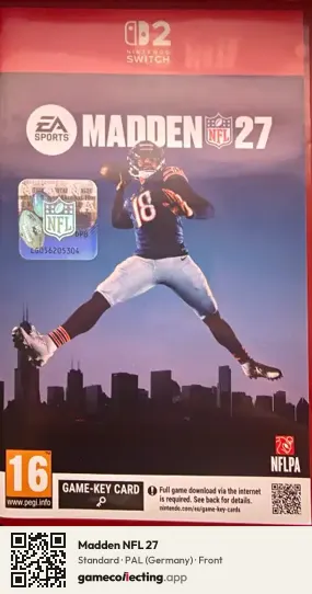 Madden NFL 27 Nintendo Switch 2, Germany box front