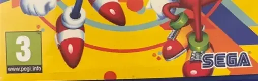 Sonic Mania Plus, the USK square on its front